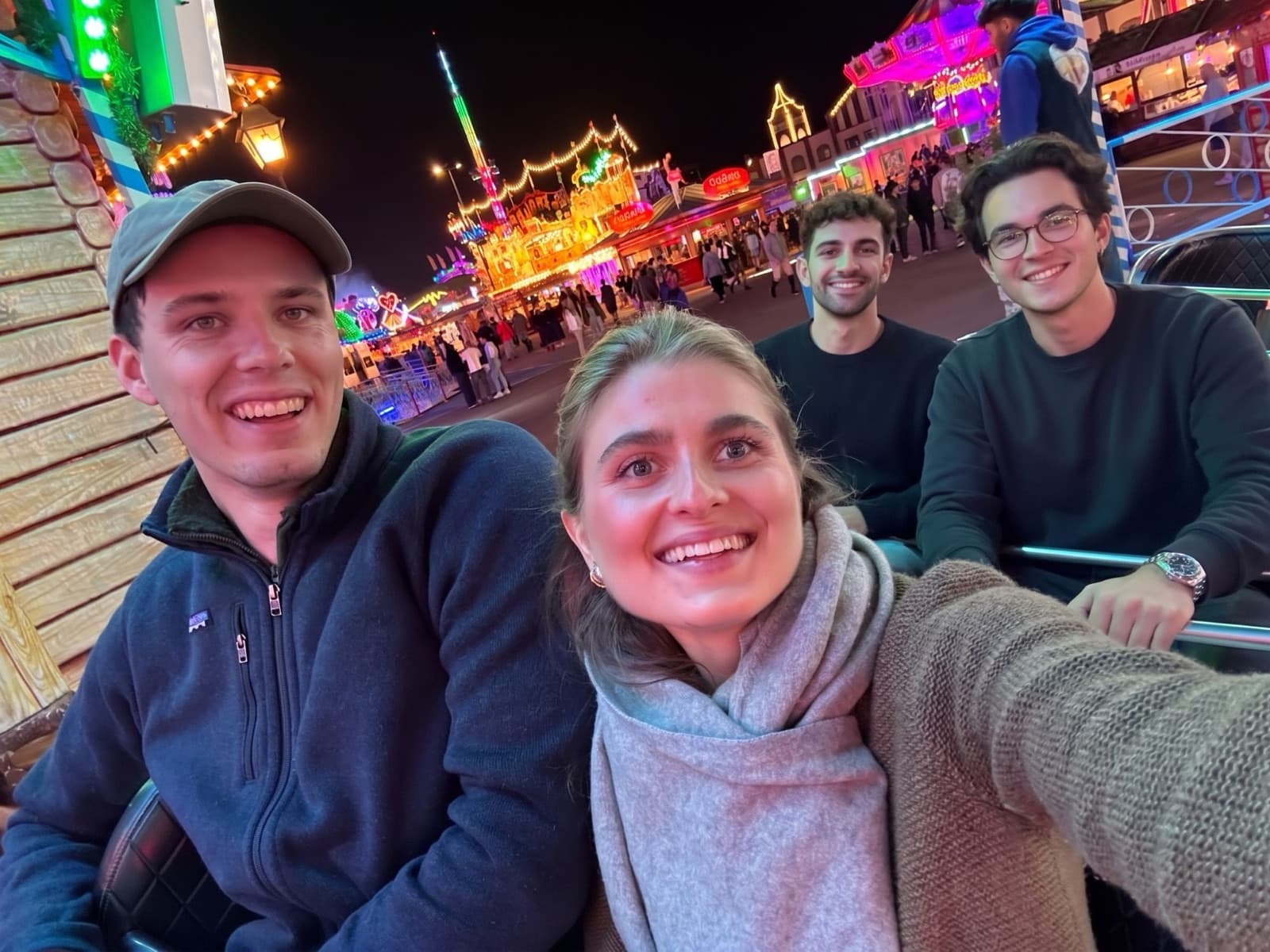 The nemox team on a ride at the Wiesn